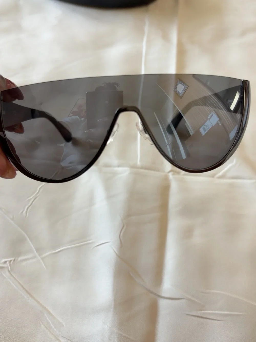 Moschino Black Men's Sunglasses Temple Arm with Logo